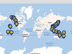 Mapa plavby