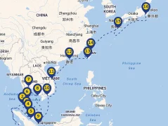 Mapa plavby