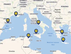 Mapa plavby