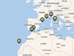 Mapa plavby