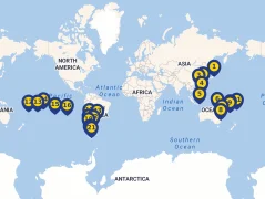 Mapa plavby