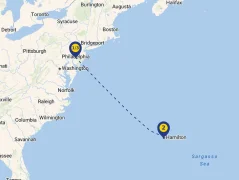 Mapa plavby