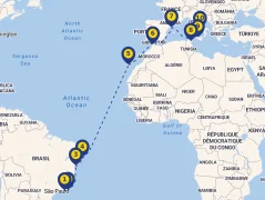 Mapa plavby
