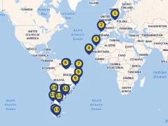 Mapa plavby