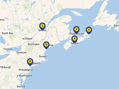 Mapa plavby