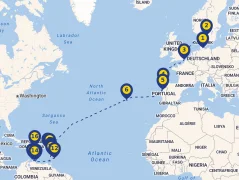 Mapa plavby
