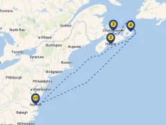 Mapa plavby