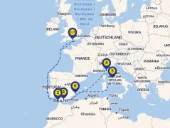 Mapa plavby