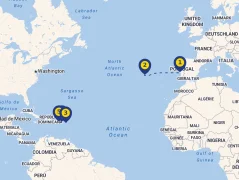 Mapa plavby