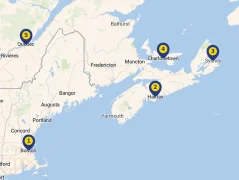 Mapa plavby