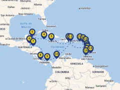 Mapa plavby