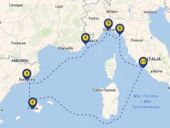 Mapa plavby