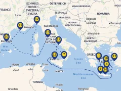 Mapa plavby