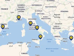 Mapa plavby